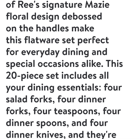 Sold out❤️ New Pioneer Woman Mazie Gold 20-Piece Flatware Set - Picture 3 of 8